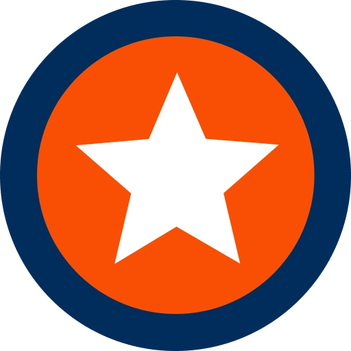 Oficjalne logo Mostbet w firmowych niebiesko-białych barwach