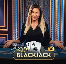Stoły Azure Blackjack w Mostbet: szeroki wybór limitów zakładów i profesjonalni krupierzy w stylowym, niebieskim wnętrzu